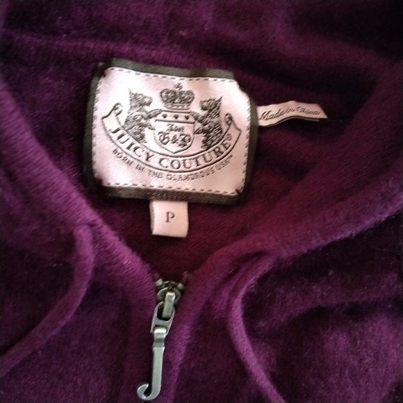 Juicy Couture Y2K Purple Zip-Up Hoodie - Picture 2 of 3